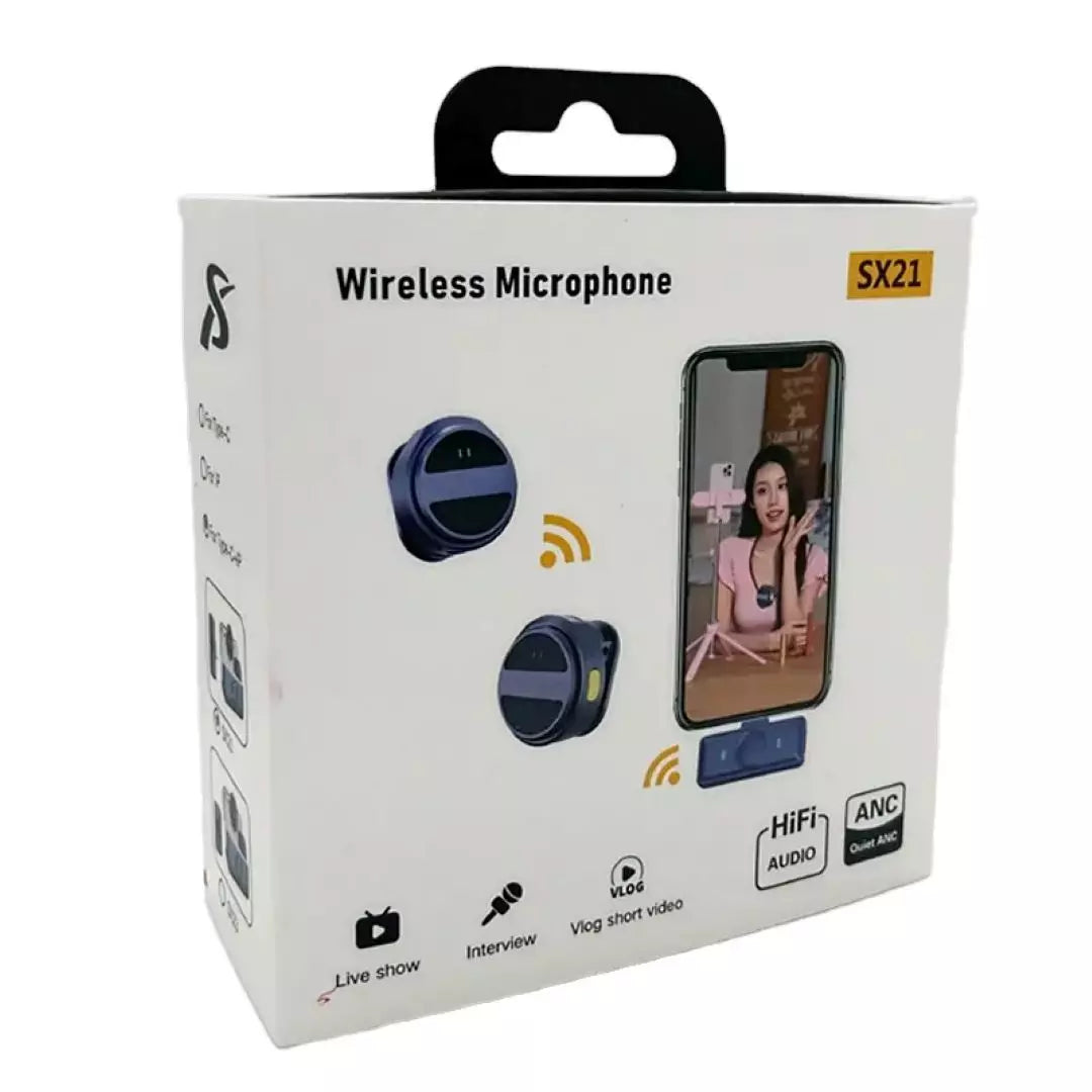 Micrófono De Solapa Inalámbrico Para Celular SX21