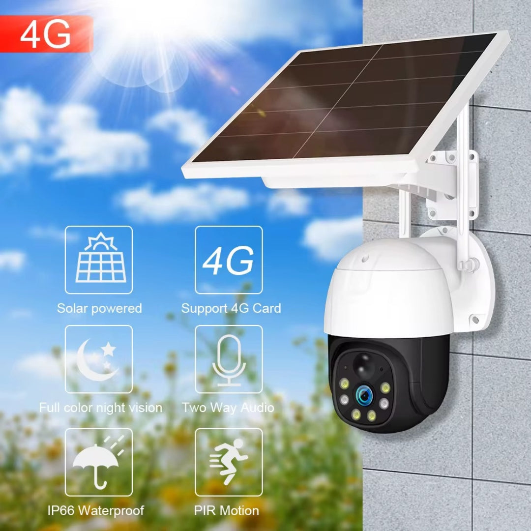 Cámara De Seguridad Para Uso Exterior Con Sirena Y Panel Solar YT01 + OBSEQUIO Memoria Micro SD 32GB ¡Envió Gratis!