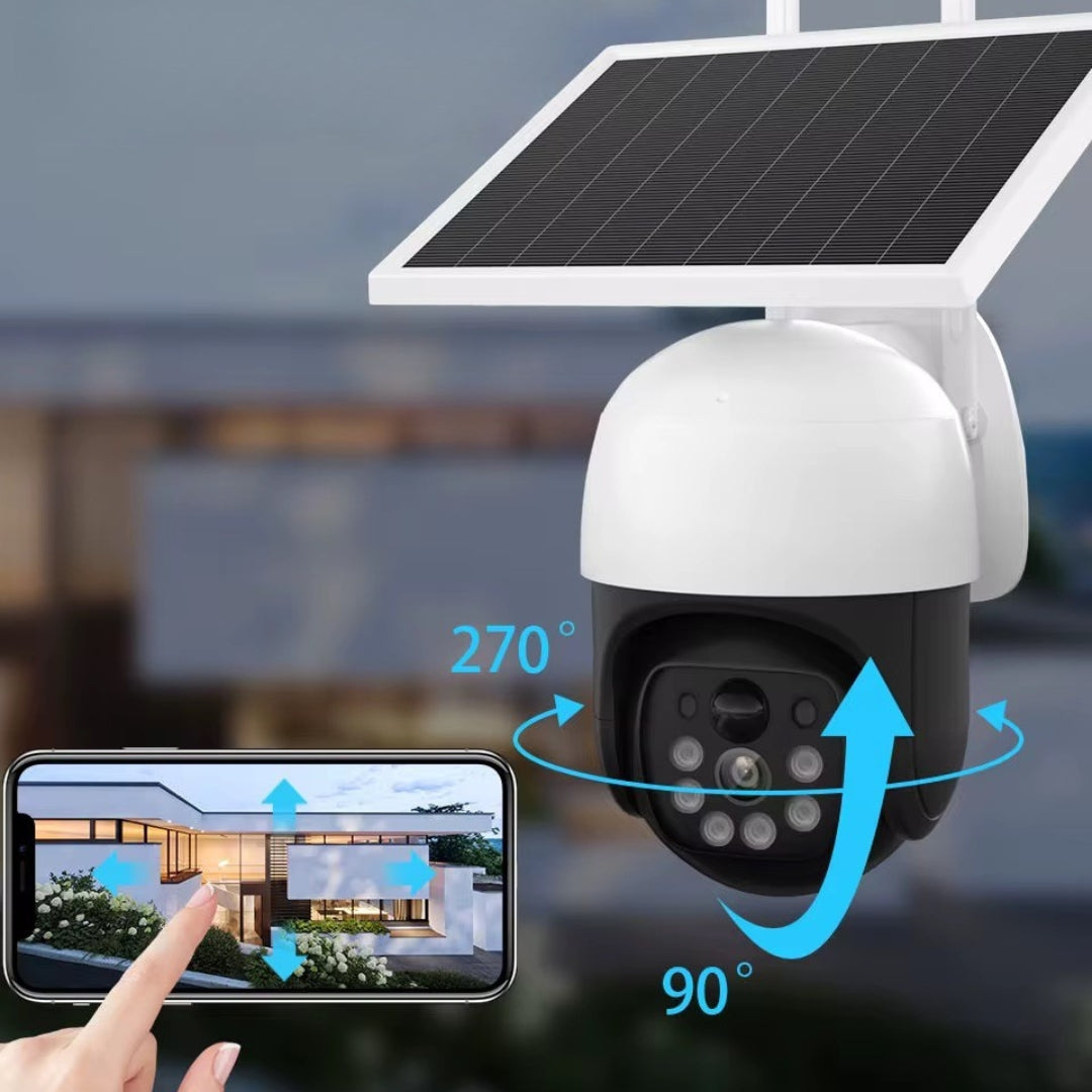 Cámara De Seguridad Para Uso Exterior Con Sirena Y Panel Solar YT01 + OBSEQUIO Memoria Micro SD 32GB ¡Envió Gratis!