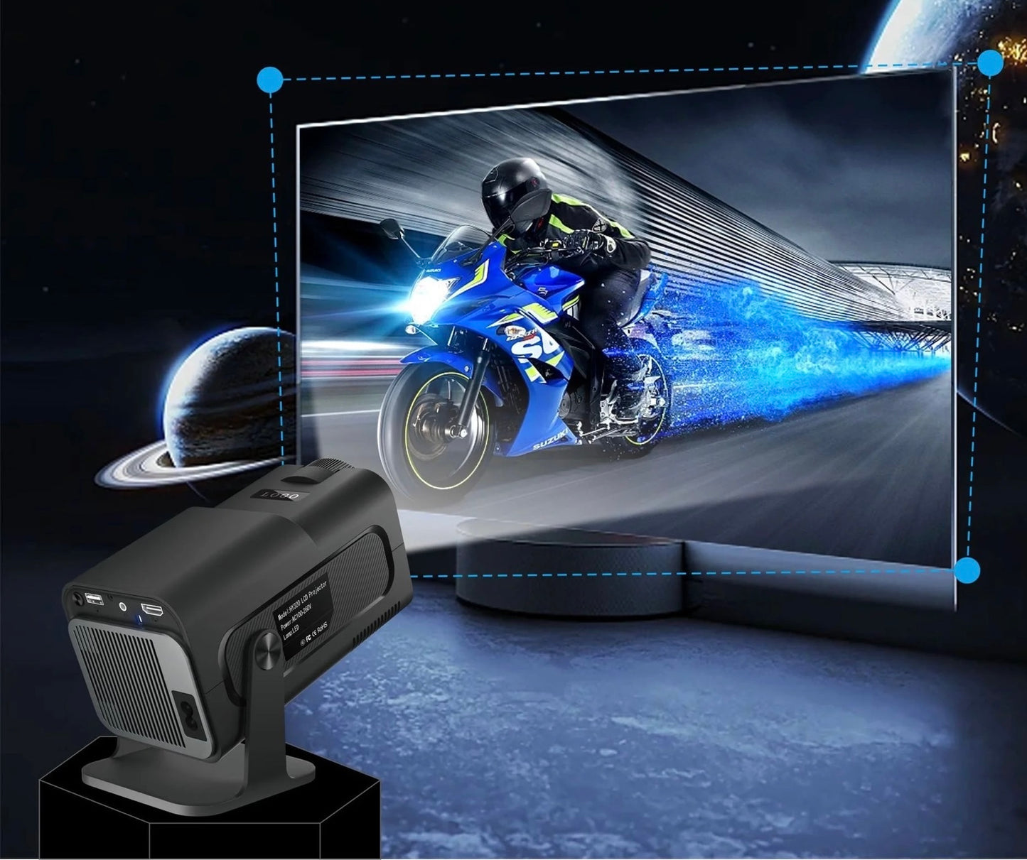 Proyector De Imagen Full HD 400ANSI Bluetooth HY320 PRO ¡Envió Gratis!