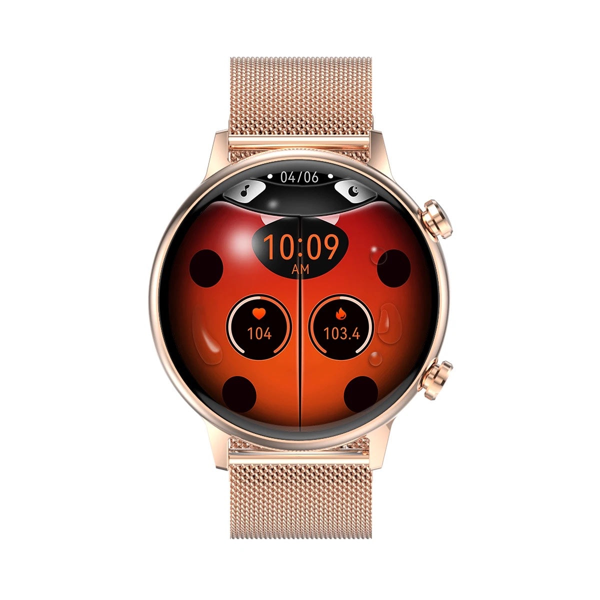 Reloj Smartwatch Full Touch Para Dama HK-39 dorado